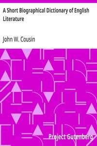 A Short Biographical Dictionary of English Literature cover
