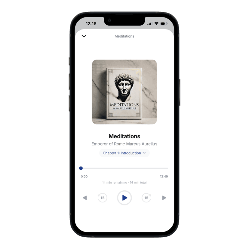 Audix player — Meditations by Marcus Aurelius