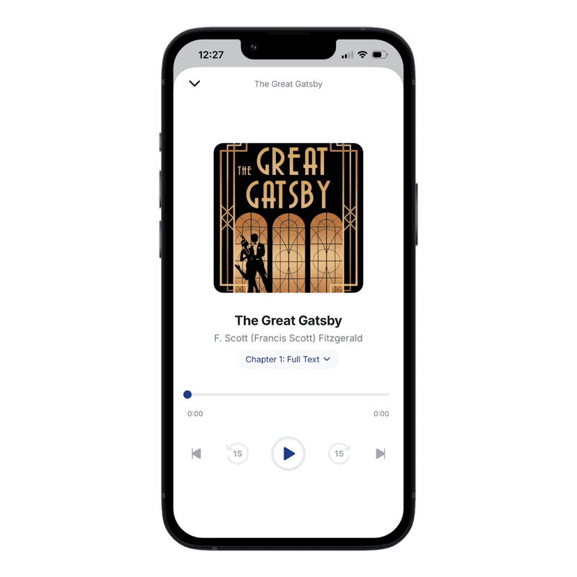 Audix player — The Great Gatsby